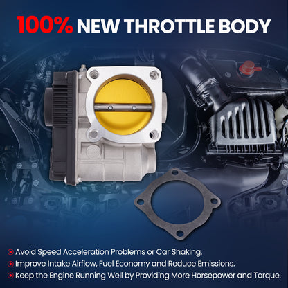 MOCA Throttle Body Fit for 2002-2006 Nissan Sentra L4 2.5L & 2002-2008 Nissan X-Trail L4 2.5L