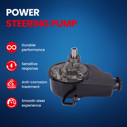 MOCA Power Steering Pump Fit for 2002-2003 Cadillac Escalade 5.3L 6.0L & 1999-2006 Chevrolet Silverado 1500 4.3L 4.8L 5.3L 6.0L & 2001-2003 GMC Yukon 6.0L