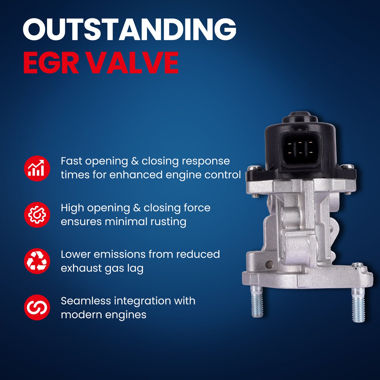 MOCA EGV1235 EGR Valve Fit for 2011-2017 Lexus CT200h 1.8L & 2012-2018 Toyota Prius V 1.8L