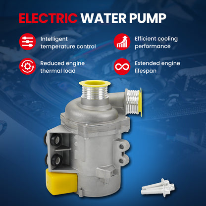 MOCA Electric Engine Water Pump Fit for 2008-2013 BMW 128i 3.0L & 2007-2013 BMW 328i 3.0L & 2007-2010 BMW X3 X5 3.0L & 2006-2011 BMW Z4 3.0L