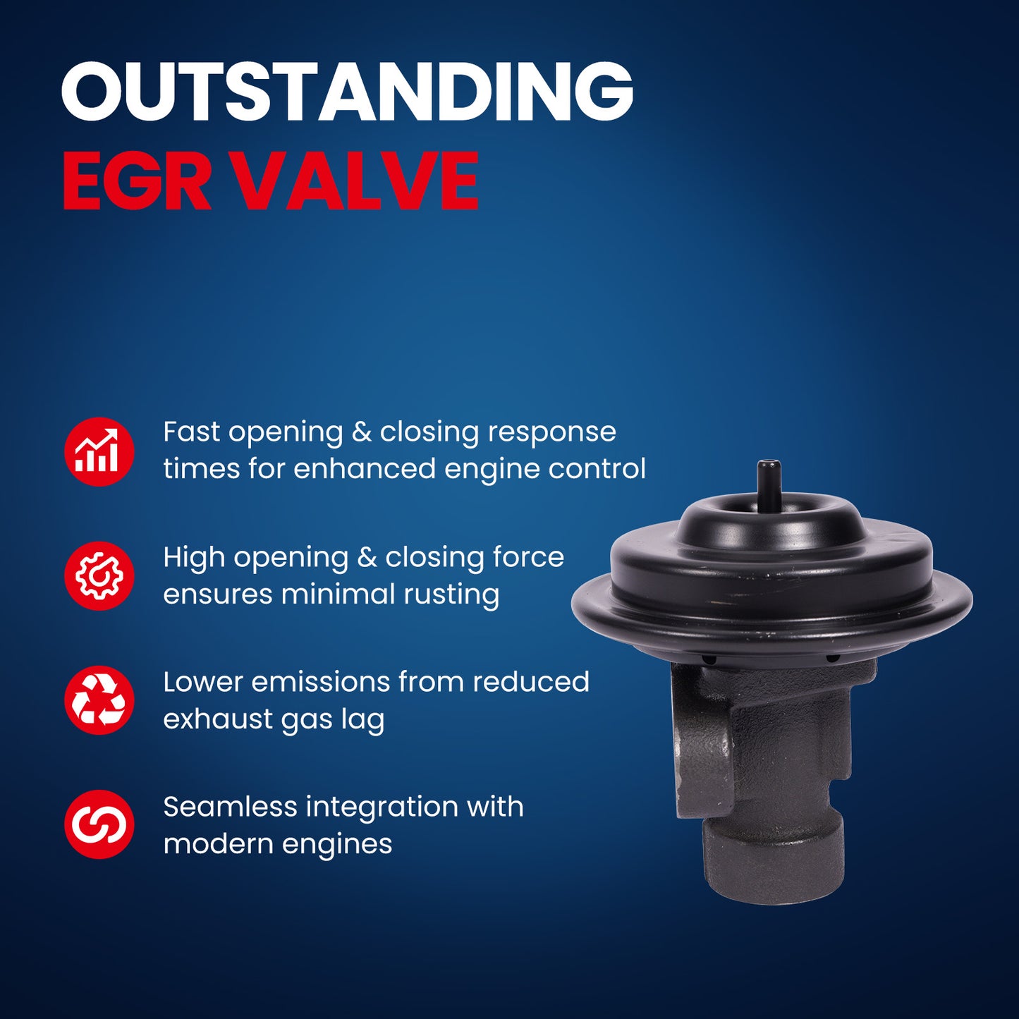 Válvula EGR MOCA EGV671 compatible con Ford Ranger 3.0L 1998-2003 y Mazda B3000 3.0L 1998-2003