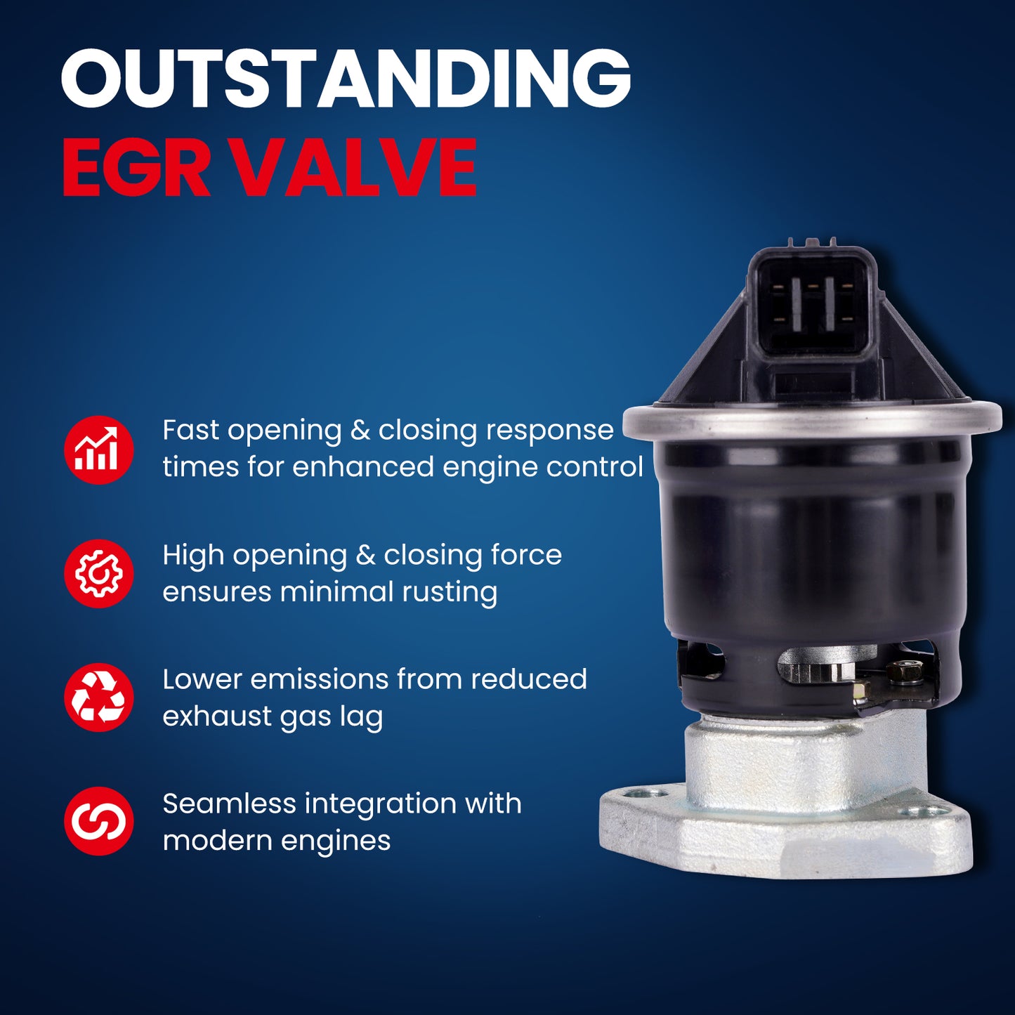Válvula EGR MOCA EGV658 compatible con Acura CL V6 3.0L (1997-1999), Acura MDX V6 3.5L (2001-2006), Honda Odyssey V6 3.5L (1999-2008) y Saturn Vue V6 3.5L (2004-2007)