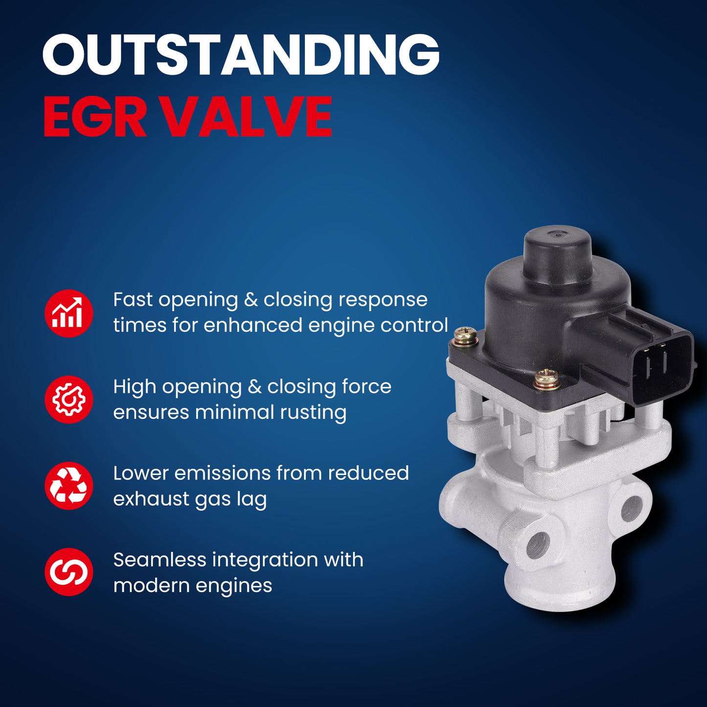 MOCA EGV913 EGR Valve Fit for 2006-2012 Mitsubishi Eclipse 2.4L & 2004-2009 Mitsubishi Lancer 2.4L