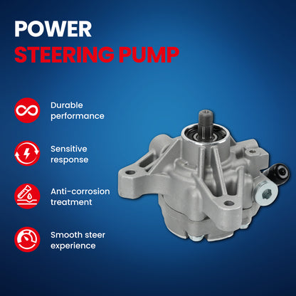 MOCA Power Steering Pump Fit for 2002-2006 Acura RSX 2.0L & 2005-2011 Honda CR-V 2.4L & 2007-2012 Acura RDX 2.3L