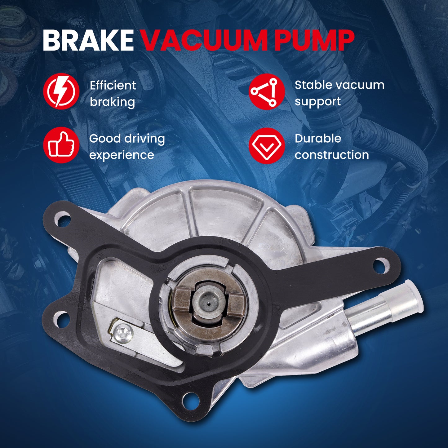 MOCA VCP171 Brake Vacuum Pump Fit for 2010-2014 Mercedes-Benz ML350 3.0L & 2011-2013 Mercedes-Benz E350 3.0L & 2012-2013 Mercedes-Benz S350 3.0L 3.5L