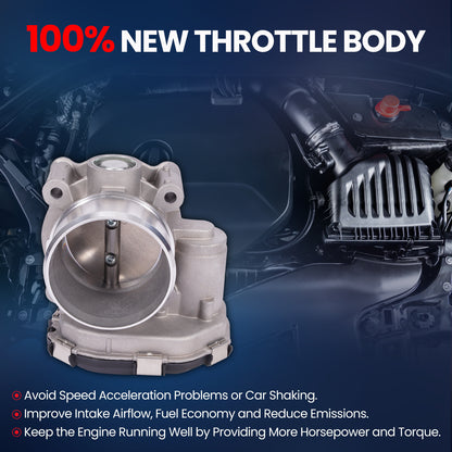 MOCA S20240 Throttle Body Fit for 2015-2024 Ford Edge 2.7L & 2015-2024 Ford F-150 2.7L & 2019-2023 Lincoln Nautilus 2.7L