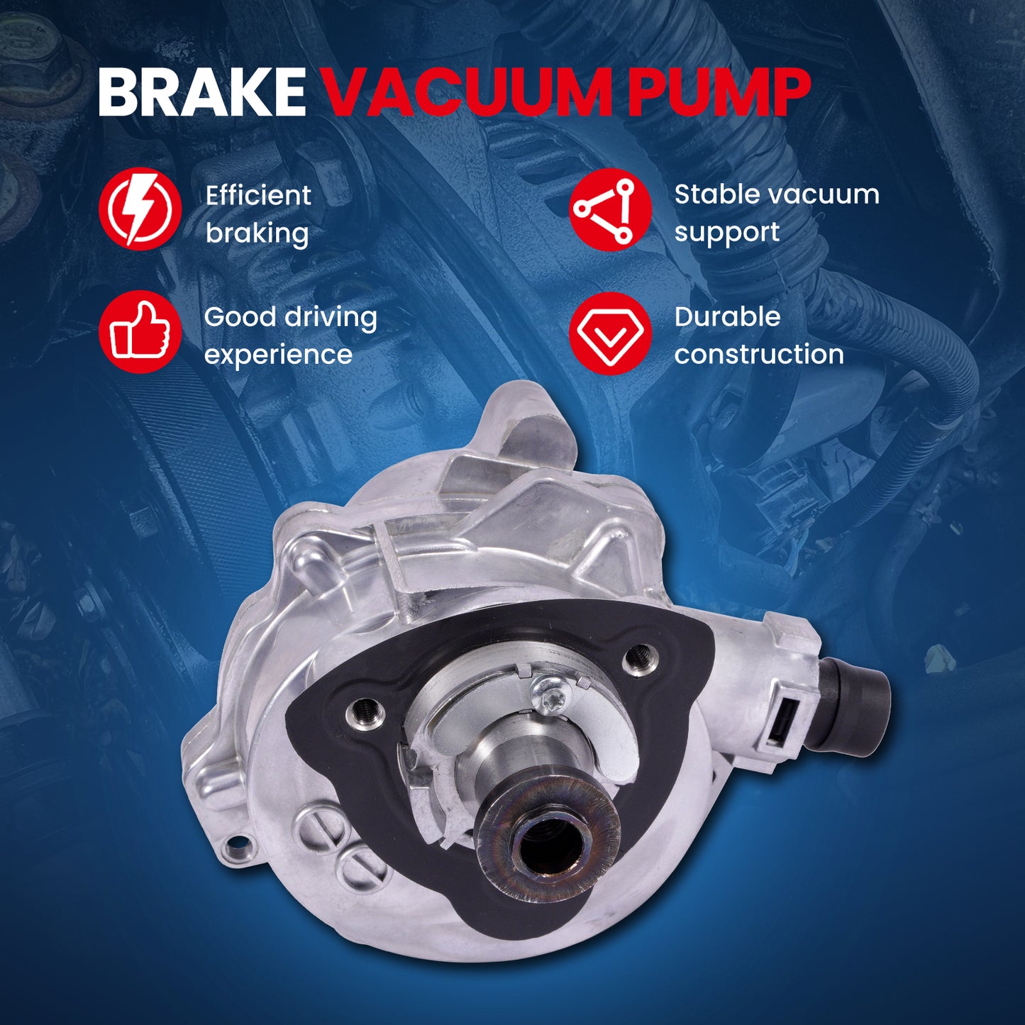 MOCA VCP174 Vacuum Pump Fit for 2011-2014 BMW X3 X6 3.0L & 2012-2014 BMW 640i 3.0L & 2010-2013 BMW 535i GT 3.0L
