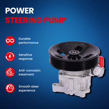 MOCA Power Steering Pump w/ Pulley Fit for 1998-2003 Mercedes-Benz ML320 3.2L & 2000-2003 Mercedes-Benz ML55 AMG 5.5L