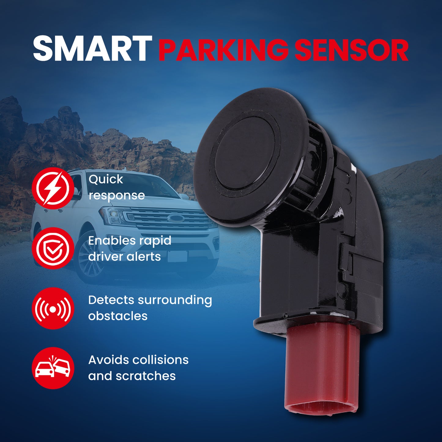 Sensor de asistencia de estacionamiento trasero MOCA compatible con Honda Odyssey 2005-2010