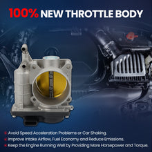 MOCA Throttle Body Left Side Fit for 2008-2012 INFINITI EX35 V6 3.5L & 2008-2013 INFINITI G37 V6 3.7L & 2009-2020 NISSAN 370Z V6 3.7L