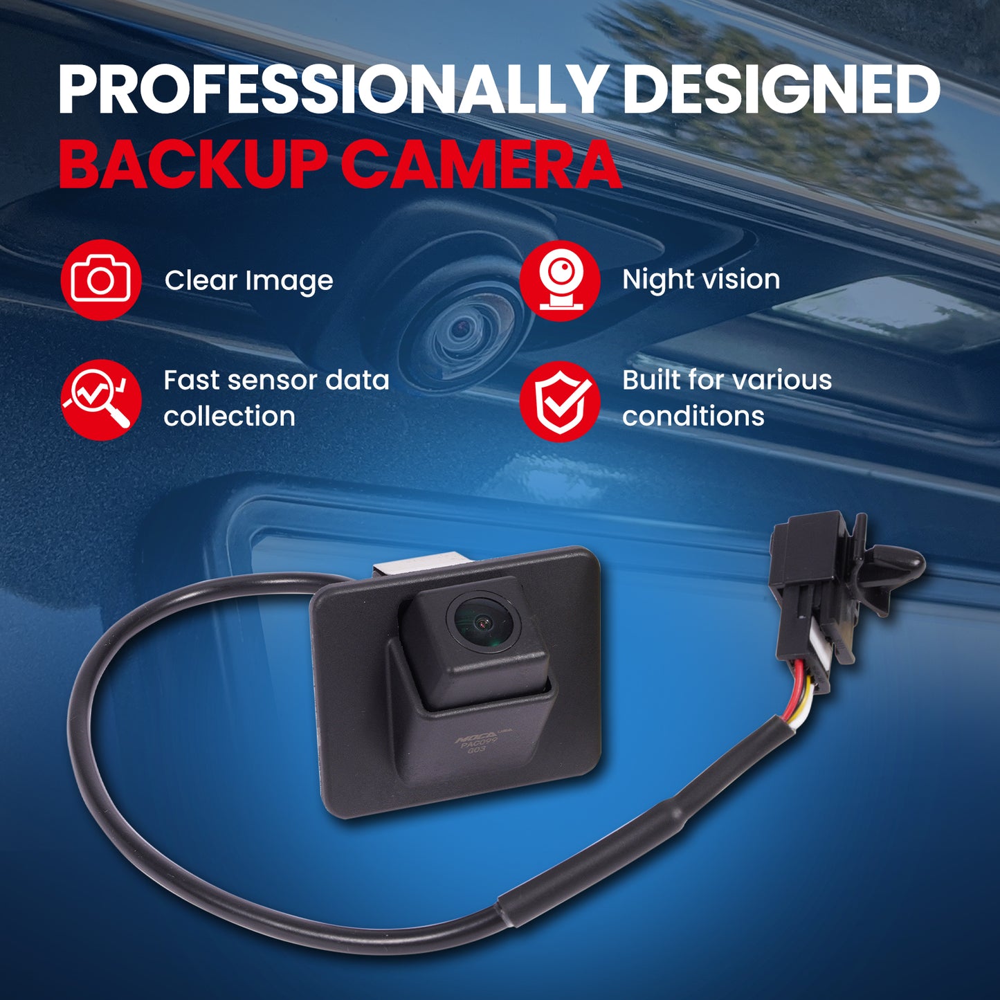 MOCA 590-099 Rear Park Assist Camera Fit for 2011-2013 Kia Optima 2.0L 2.4L
