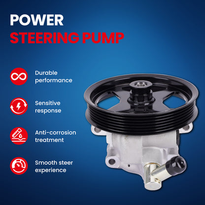 MOCA Power Steering Pump Fit for 1997-2003 Ford F-150 4.2L & 1999-2002 Ford Crown Victoria 4.6L