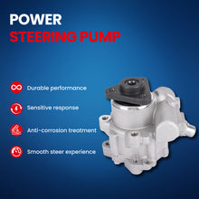 MOCA Power Steering Pump w/ LUK LF-30 Style Fit for 1999-2000 BMW 323i 2.5L & 1997-2000 BMW 528i 2.8L & 2001-2003 BMW 530i 3.0L