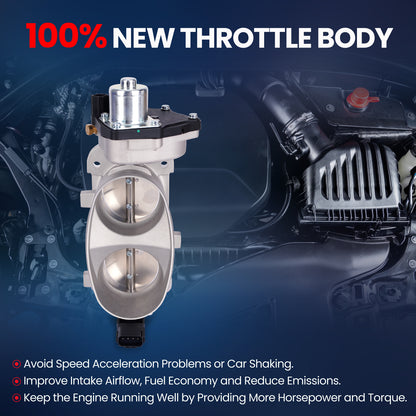 Cuerpo del acelerador MOCA compatible con Ford E-350 E-450 Super Duty 6.8L (2005-2019) y Ford Mustang 5.4L (2007-2012)