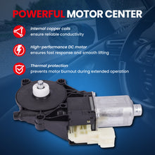 Motor de elevalunas eléctrico MOCA sin protección antipinzamiento. Compatible con Ford Transit Connect 2014-2020 y Ford Transit-150, Transit-250, Transit-350 2015-2020.
