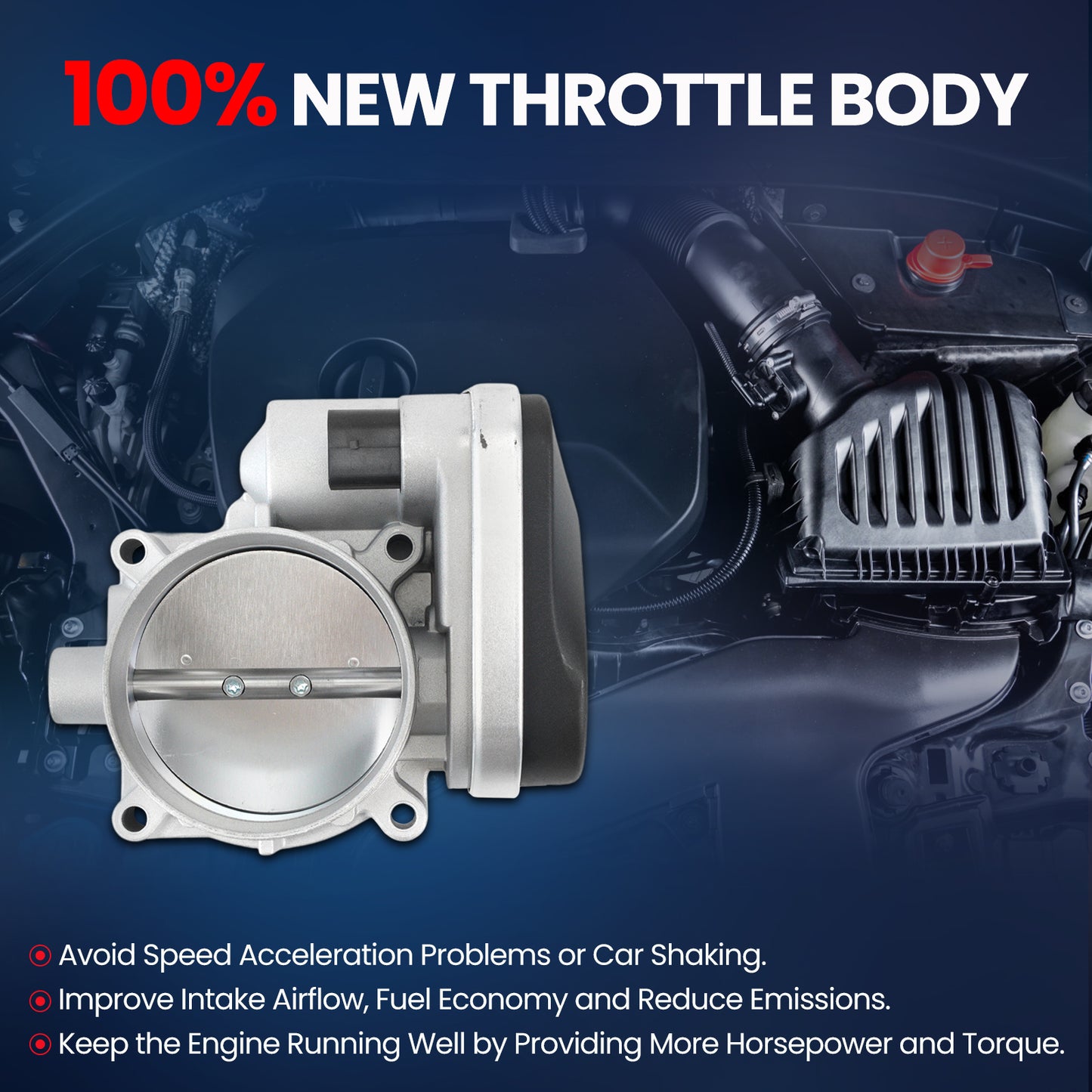 MOCA Throttle Body for 2005-2012 Chrysler 300 5.7L & 2006-2012 Dodge Charger 5.7L & 05-12 Jeep Grand Cherokee 5.7L