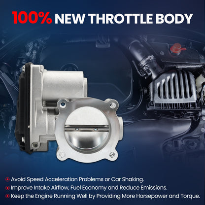 MOCA Throttle Body for 2009-2020 Ford Escape 2.5L & 110-2020 Ford Fusion 2.5L & 2014-2022 Ford Transit Connect 2.5L