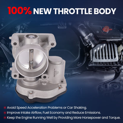 MOCA Throttle Body Fit for 2008-2011 Ford Focus L4 2.0L & 2010-2013 Ford Transit Connect L4 2.0L DOHC