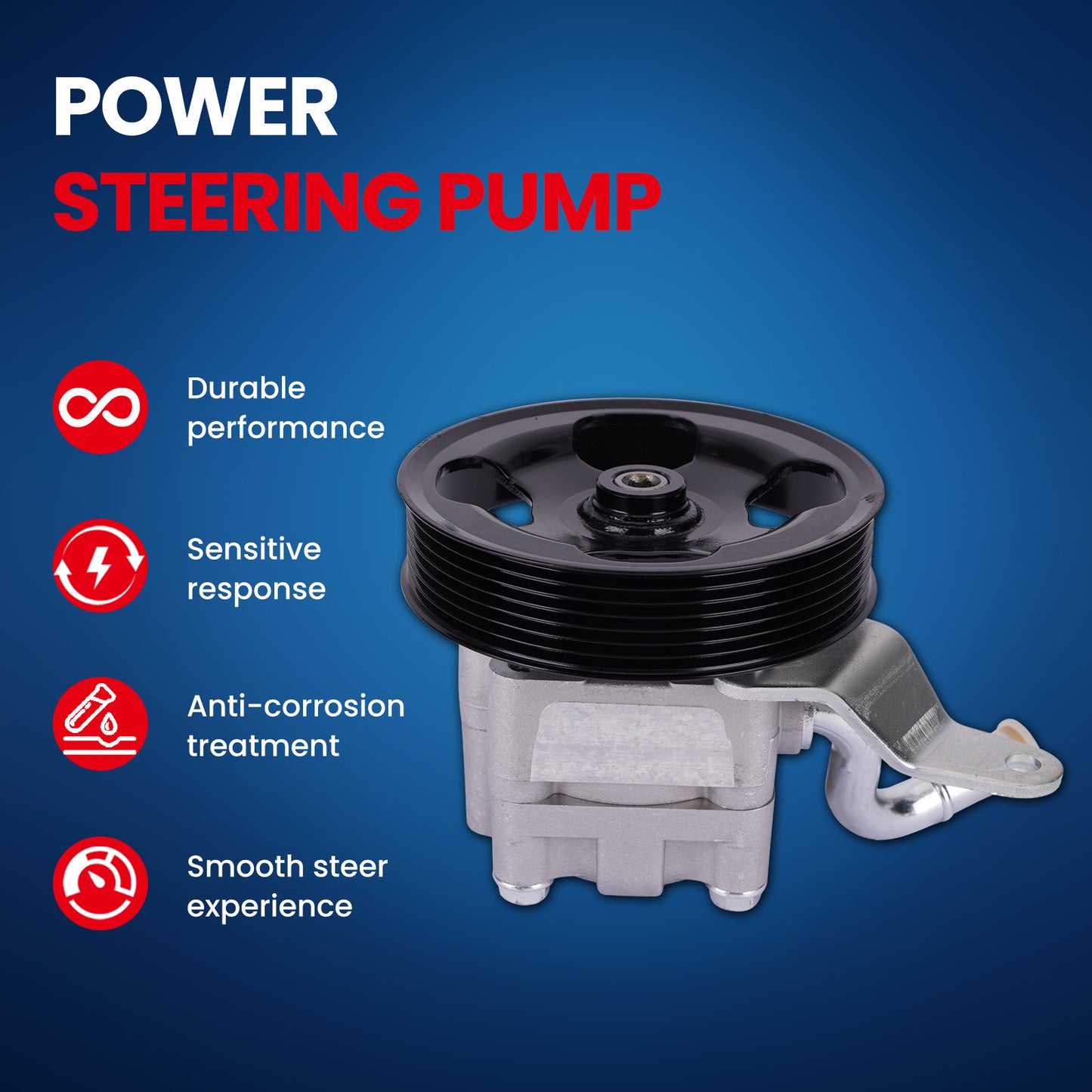Bomba de dirección asistida MOCA compatible con INFINITI EX35 (2008-2012), INFINITI FX35 (2009-2012), INFINITI Q70 (3.7L) (2014-2019) y INFINITI QX70 (3.7L) (2014-2017)