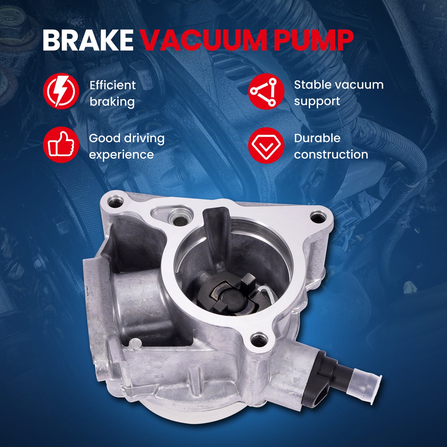 MOCA VCP157 Vacuum Pump Fit for 2009-2017 Volkswagen CC 2.0L & 2009-2016 Volkswagen Eos 2.0L & 2009-2013 Audi A3 A3 Quattro 2.0L