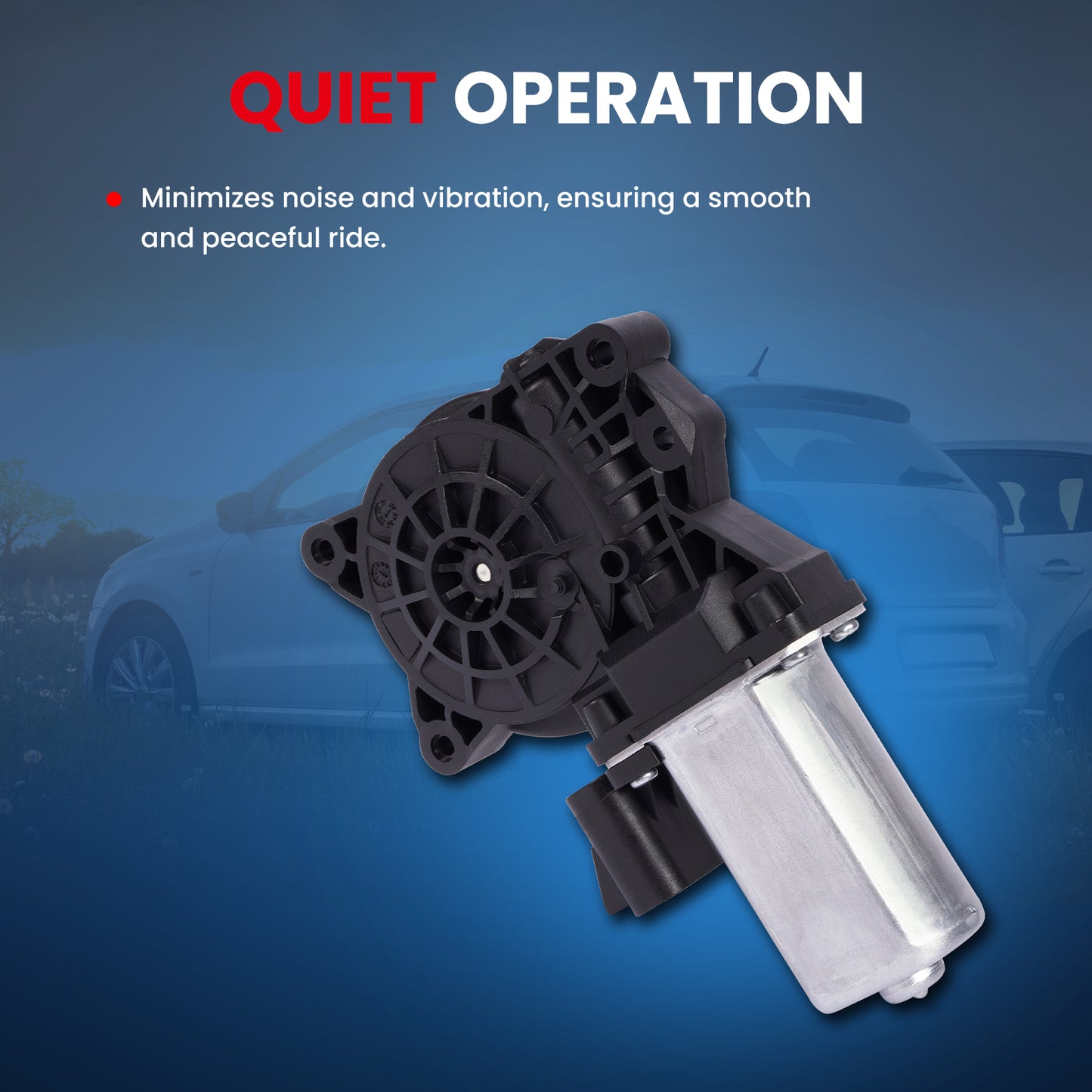 Motor de elevalunas eléctrico delantero y trasero derecho MOCA compatible con Buick Enclave 2008-2014, Chevrolet Malibu 2004-2012 y GMC Acadia 2007-2012