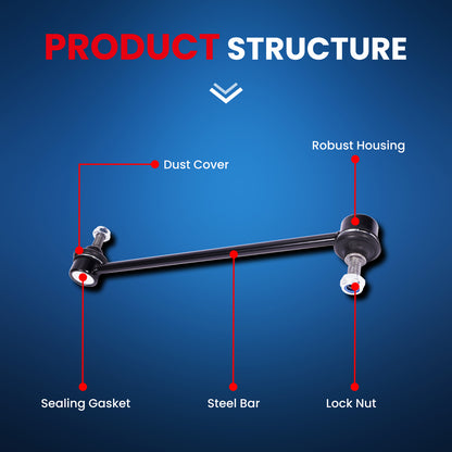 MOCA 2x Front Sway Bar Link Kit Fit for 2005-2008 Ford Escape L4 2.3L & 2014-2019 Mazda 6 L4 2.5L & 2005-2011 Mercury Mariner L4 3.0L