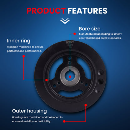 Engine Harmonic Balancer for Jeep Cherokee Comanche TJ Wagoneer Wrangler 4.0L