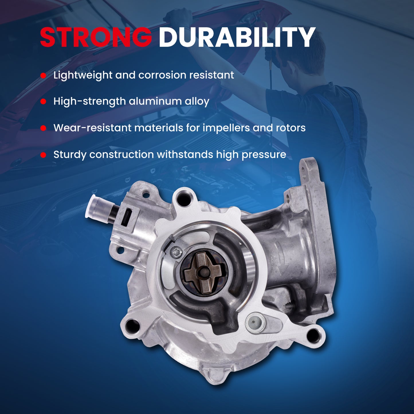 Bomba de vacío de freno MOCA VCP182 compatible con Audi Q3 Quattro 2.0L (2015-2018) y Audi A4 2.0L (2009-2016) y Audi A4 Quattro 2.0L (2010-2016)