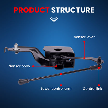 Sensor de altura de nivelación MOCA RH5231 delantero derecho para Chevrolet Silverado 1500 (4,3 L, 5,3 L y 6,2 L) y GMC Sierra 1500 (4,3 L, 5,3 L y 6,2 L) (2015-2018)