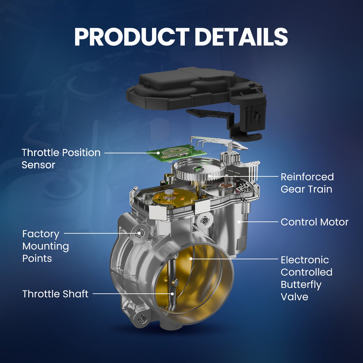 MOCA Throttle Body for 2008-2012 Chevy Malibu 2.4L & 2008-2010 Saturn VUE 2.4L & 2008-2010 Pontiac G6 2.4L