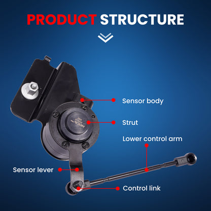 Sensor de altura de nivelación MOCA 926-785 para suspensión trasera derecha, compatible con Buick Lucerne 3.8L 4.6L y Cadillac DTS 4.6L (2006-2011)