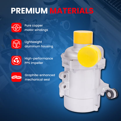 MOCA 115-2260 Electric Engine Water Pump Fit for 2007-2013 BMW 328I 3.0L & 2008-2013 BMW 128I 3.0L & 2009-2013 BMW 328I XDRIVE 3.0L & 2006-2011 BMW Z4 3.0L