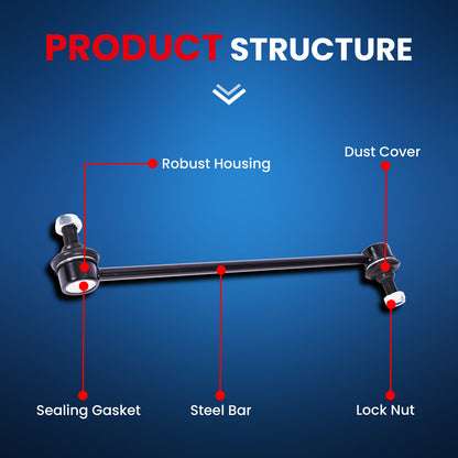 MOCA 2x Front Sway Bar End Links Fit for 2007-2012 Acura RDX & 2007-2016 Honda CR-V