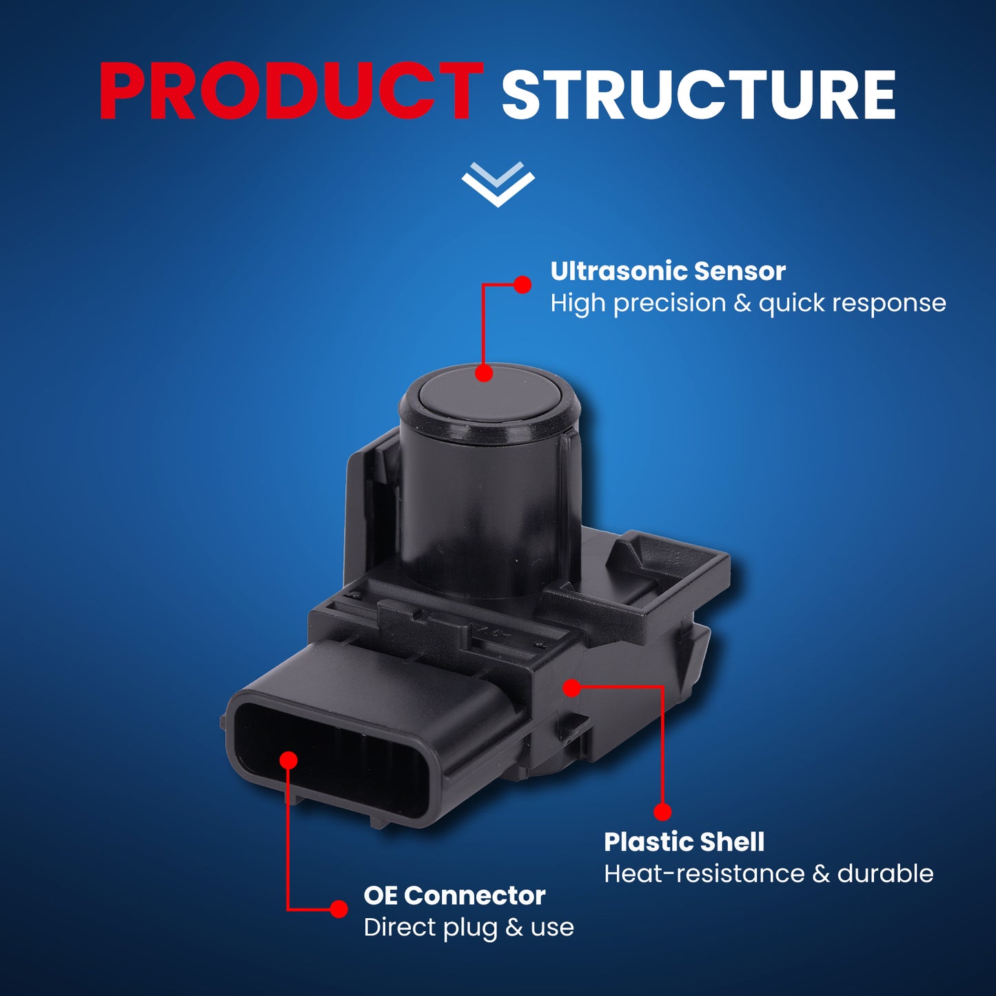 Sensor de asistencia de estacionamiento MOCA compatible con Honda Odyssey 3.5L (2011-2017) y Honda Pilot 3.5L (2012-2015)