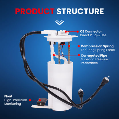MOCA E3507M Fuel Pump Module Assembly for 2000-2005 Chevrolet Cavalier 2.2L & 2000-2005 Pontiac Grand Am 3.4L & 2000-2004 Oldsmobile Alero 3.4L