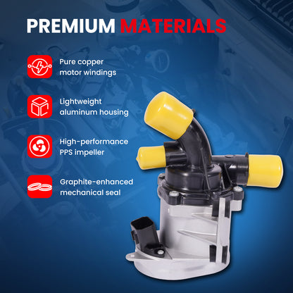 MOCA 130-9080 Electric Engine Water Pump Fit for 2019-2025 Cadillac XT4 2.0L & 2020-2025 Chevrolet Blazer 2.0L & 2021-2025 Buick Envision 2.0L & 2020-2023 GMC Acadia 2.0L