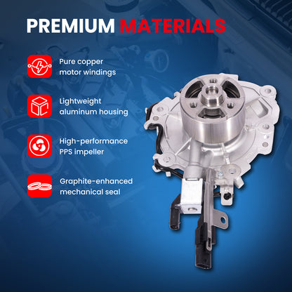 Bomba de agua eléctrica MOCA para Jaguar XF 2.0L (2018-2023), Jaguar E-Pace F-Type 2.0L (2018-2021) y Land Rover Range Rover Velar 2.0L (2018-2019 y 2021-2023)