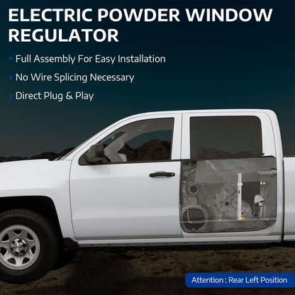 Elevalunas eléctrico trasero izquierdo MOCA con motor compatible con Jeep Liberty 2002-2007