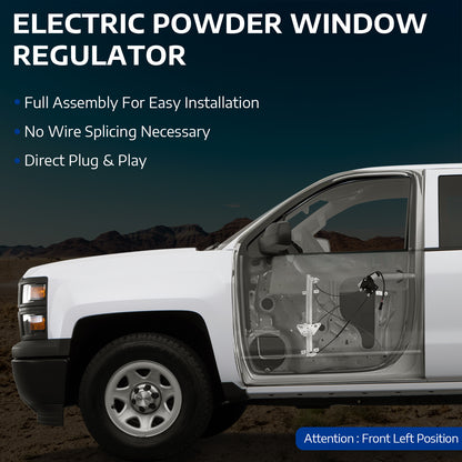 Elevalunas eléctrico delantero izquierdo MOCA con motor compatible con Dodge Durango 1998-2003 y Dodge Dakota 2000-2004