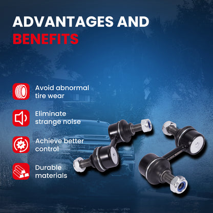 MOCA 2Pcs Front Sway Bar Link Kit Fit for 2003-2013 Subaru Forester 2.5L & 2008-2011 Subaru Impreza 2.0L & 05-09 Subaru Outback 3.0L