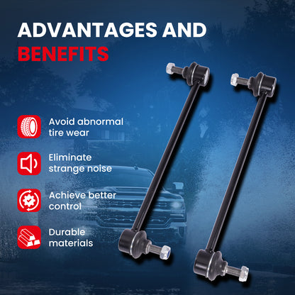 MOCA 2x Front Sway Bar Link Kit Fit for 2005-2008 Ford Escape L4 2.3L & 2014-2019 Mazda 6 L4 2.5L & 2005-2011 Mercury Mariner L4 3.0L