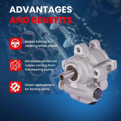 Bomba de dirección asistida MOCA compatible con Dodge Ram 2500 y 3500 (2003-2007)