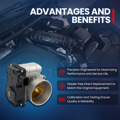 MOCA Throttle Body Fit for 2003-2007 Infiniti G35 3.5L & 2002-2006 Nissan Altima 3.5L & 2004-2009 Nissan Quest 3.5L