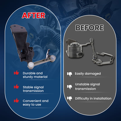 Sensor de altura de nivelación MOCA V10-72-0070 para suspensión trasera izquierda, compatible con Bentley Continental 2003-2013, Audi A8 Quattro 2004-2010 y Volkswagen Phaeton 2004-2006.