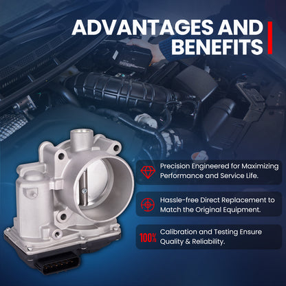 Cuerpo del acelerador MOCA compatible con Mazda 3 2.0L 2.5L 2014-2018 y Mazda CX-5 2.0L 2013-2016 y Mazda CX-3 2.0L 2016-2018
