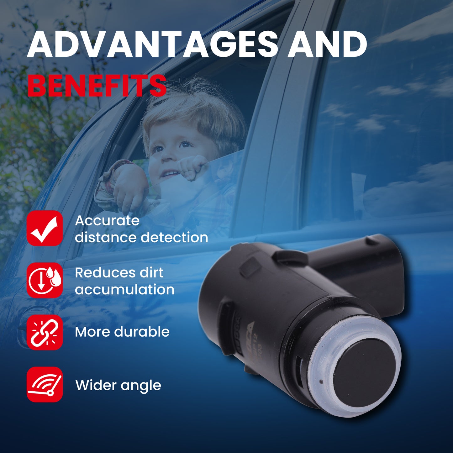 Sensor de asistencia al estacionamiento MOCA compatible con Ford F-150 2009-2014