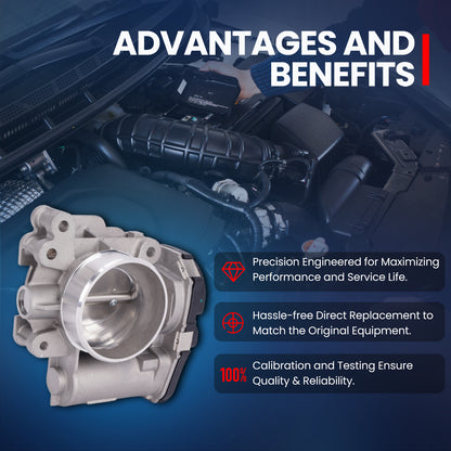 MOCA Throttle Body Fit for 2007-2010 Chevrolet Cobalt L4 2.2L & 2007-2011 Chevrolet HHR L4 2.2L & 2007-2009 Pontiac G5 L4 2.2L