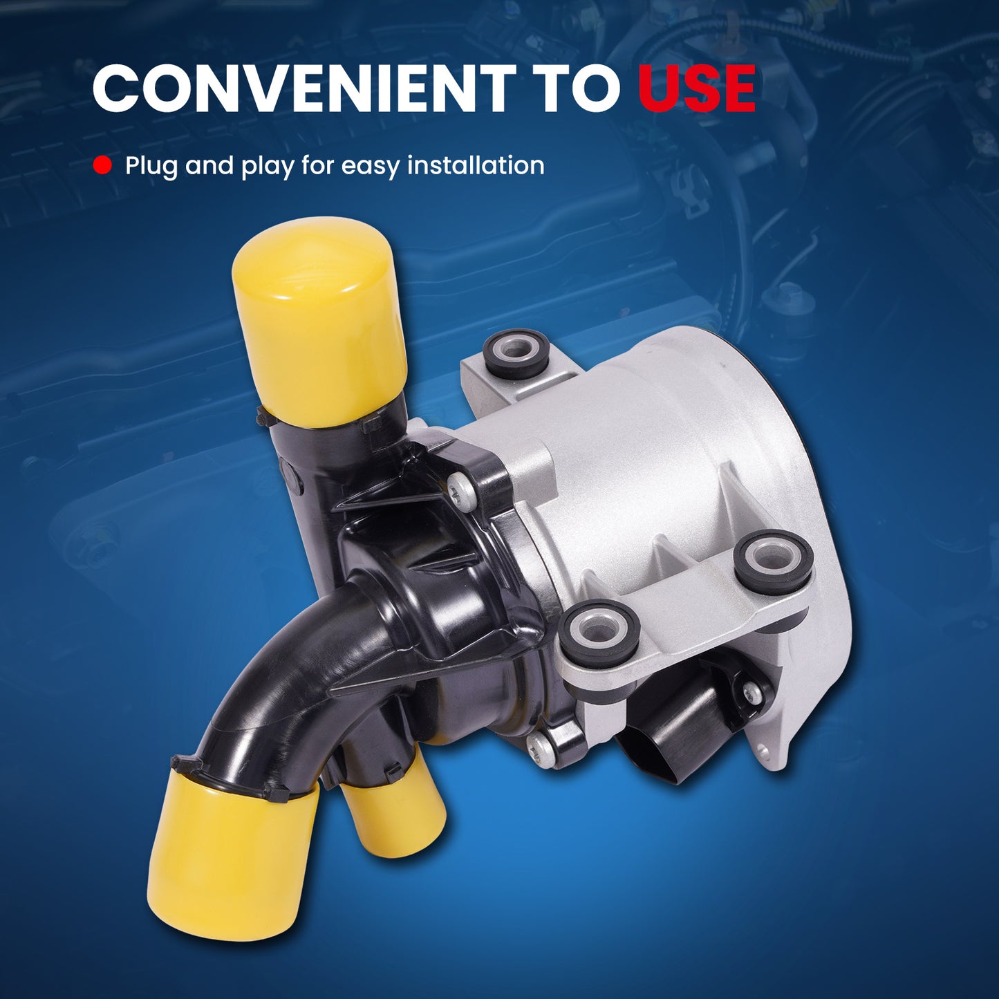 MOCA 130-9080 Electric Engine Water Pump Fit for 2019-2025 Cadillac XT4 2.0L & 2020-2025 Chevrolet Blazer 2.0L & 2021-2025 Buick Envision 2.0L & 2020-2023 GMC Acadia 2.0L