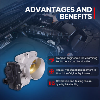 MOCA Throttle Body Fit for 2003-2006 Chevrolet Suburban 2500 8.1L & 2003-2006 GMC Sierra 2500 HD 8.1L