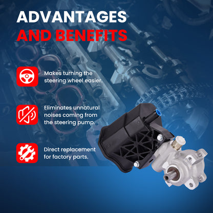 MOCA Power Steering Pump Fit for 2003-2007 Dodge Ram 2500 3500 4000